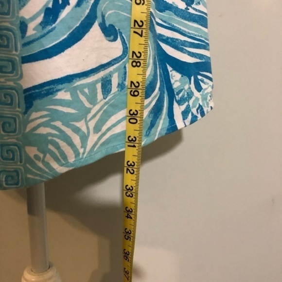 LILLY PULITZER Windward Dress Resort White Blue Sea Ruffles Mini Beach Summer - Picture 10 of 10